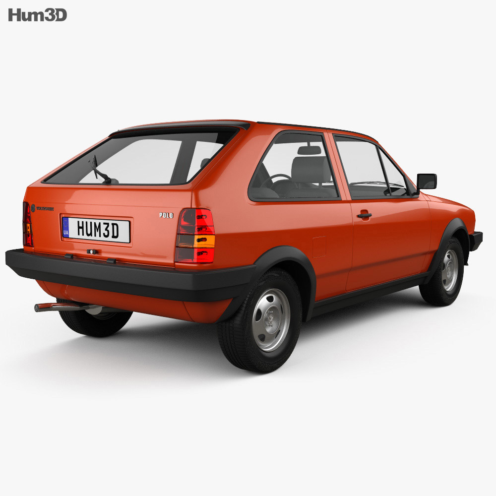 Volkswagen Polo coupe 1994 3d model back view