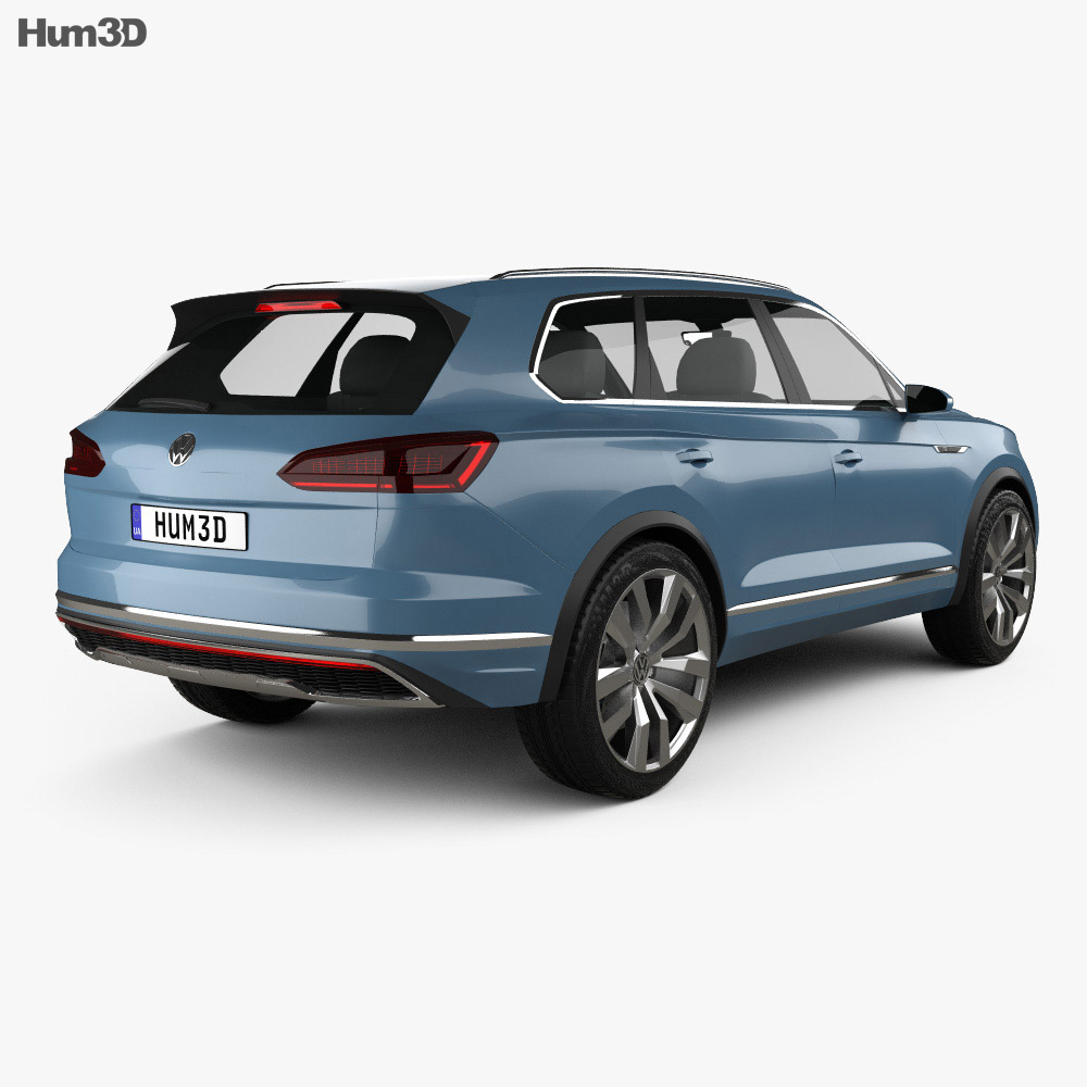 Volkswagen T-Prime GTE 2017 3D модель back view