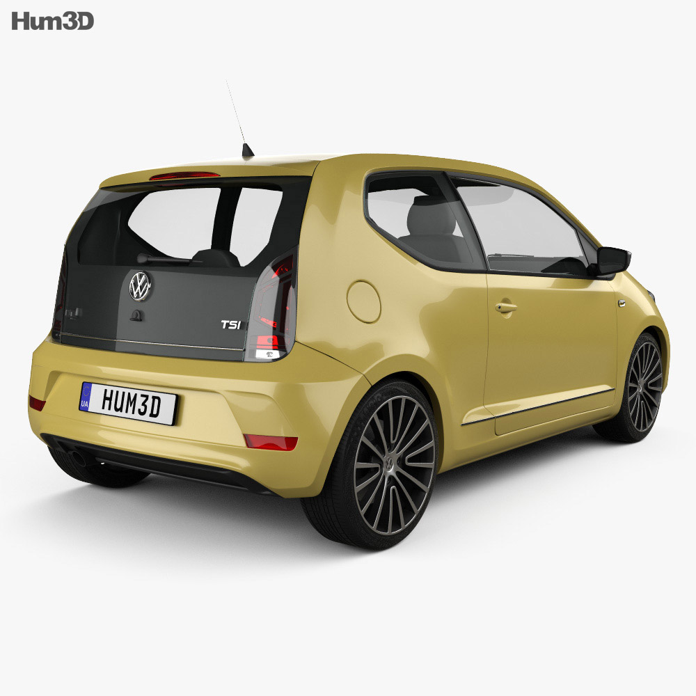 Volkswagen Up Style 3도어 2020 3D 모델  back view