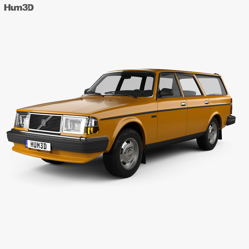 Volvo 245 wagon 1979 3D model Vehicles on Hum3D