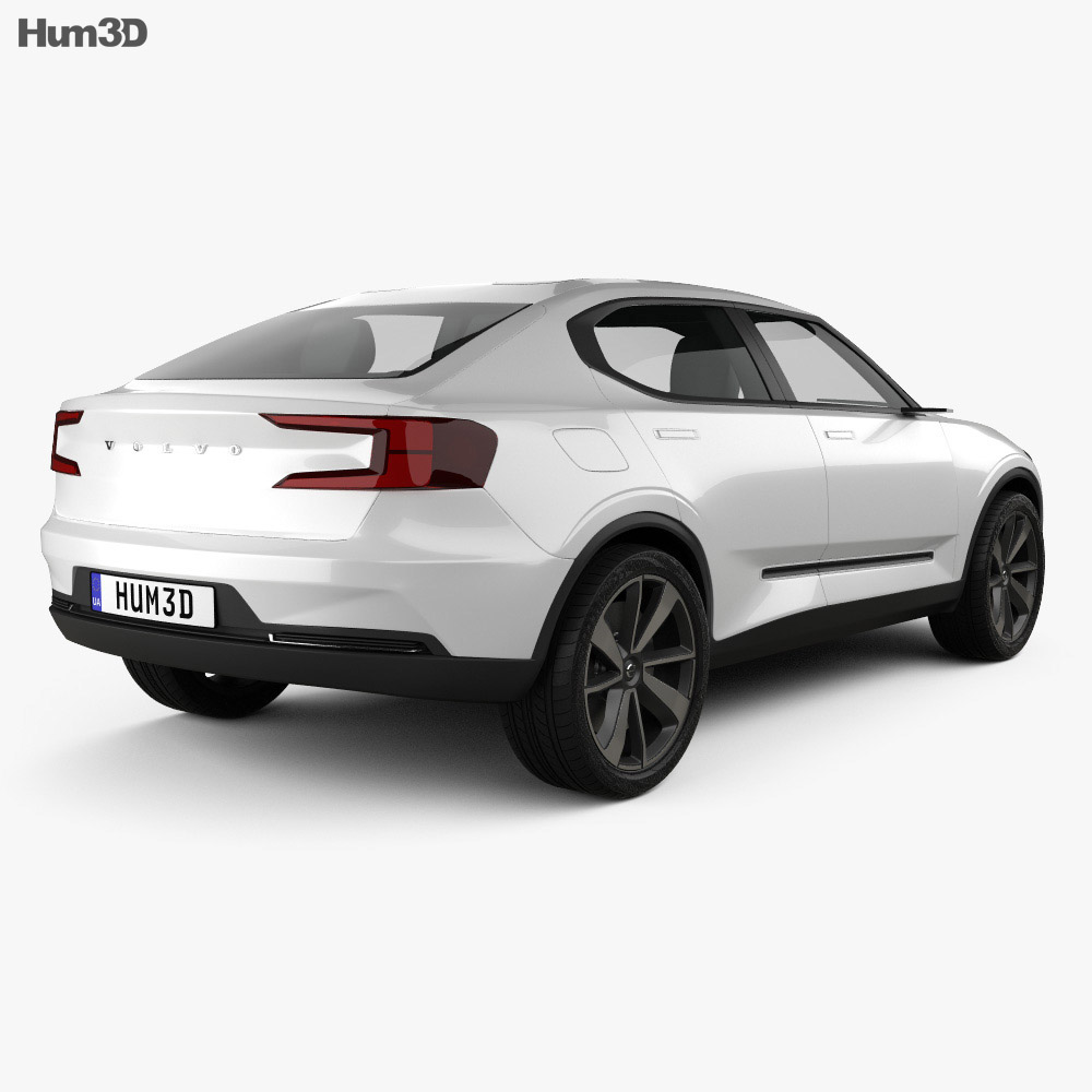 Volvo 40.2 2017 3d model back view