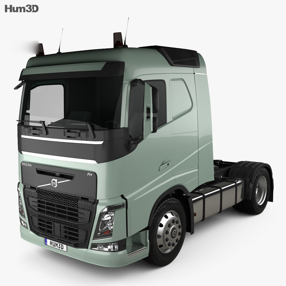 Volvo FH 420 卧铺驾驶室 牵引车 2轴 2012 3D模型