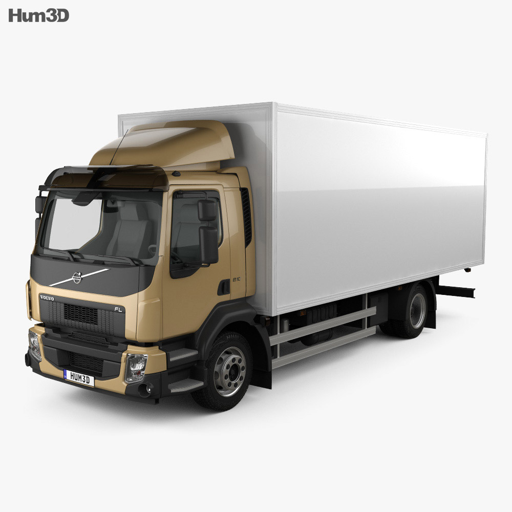 Volvo FL Box Truck 2016 3d model