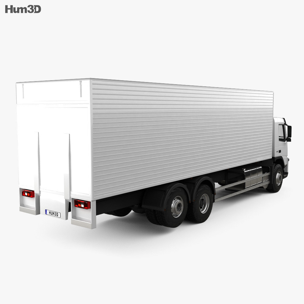 Volvo FM Truck 6x2 Delivery 2010 3d model back view