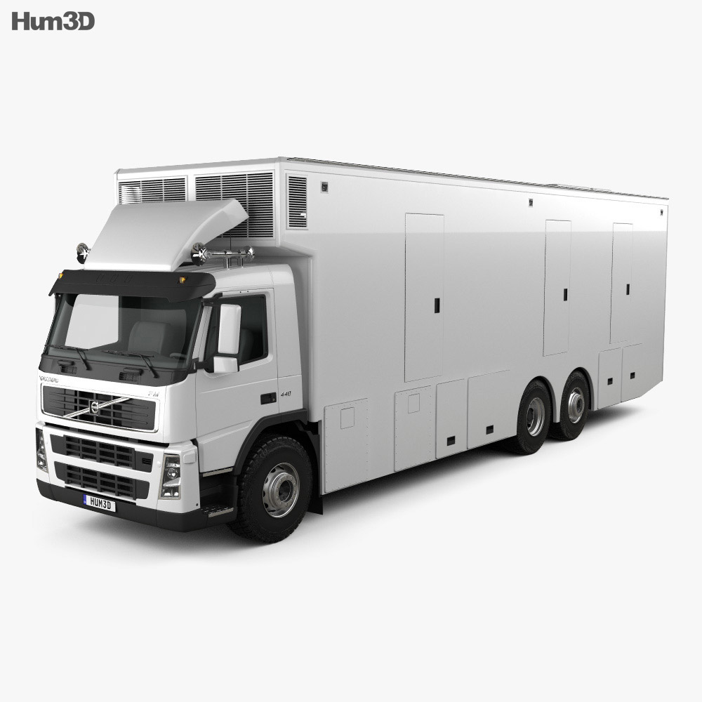Volvo FM Outside Broadcast Truck 2014 3D модель