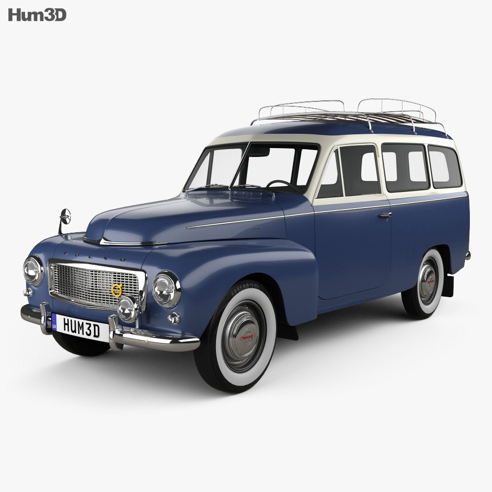 Volvo PV445 PH Duett 1958 3D模型