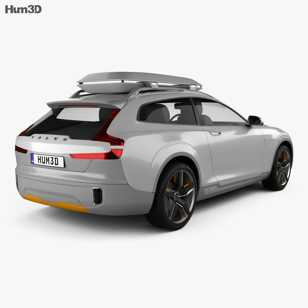 Volvo XC Coupe 2016 3D模型 后视图
