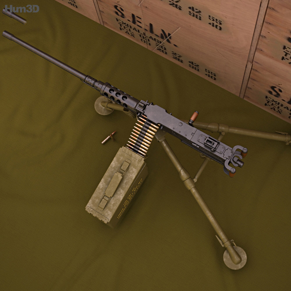 Browning M2 3d model