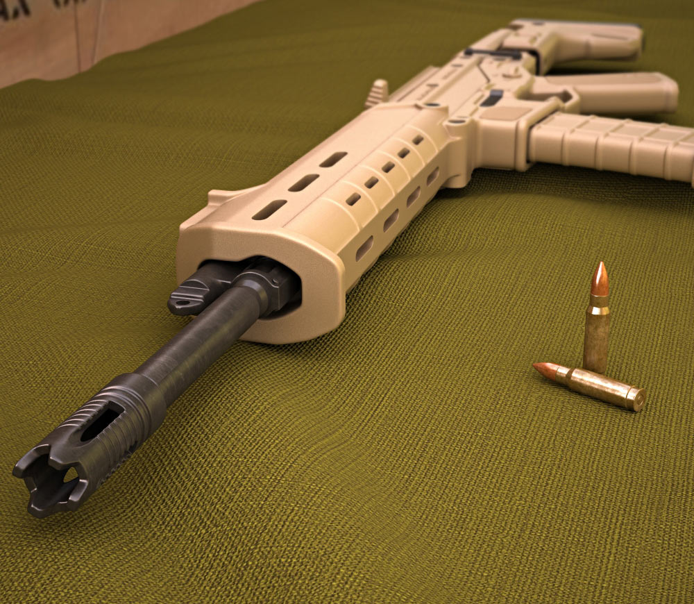 Adaptive Combat Rifle 3D-Modell