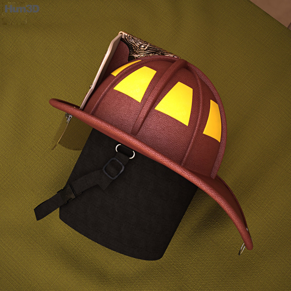 消防头盔 3D模型