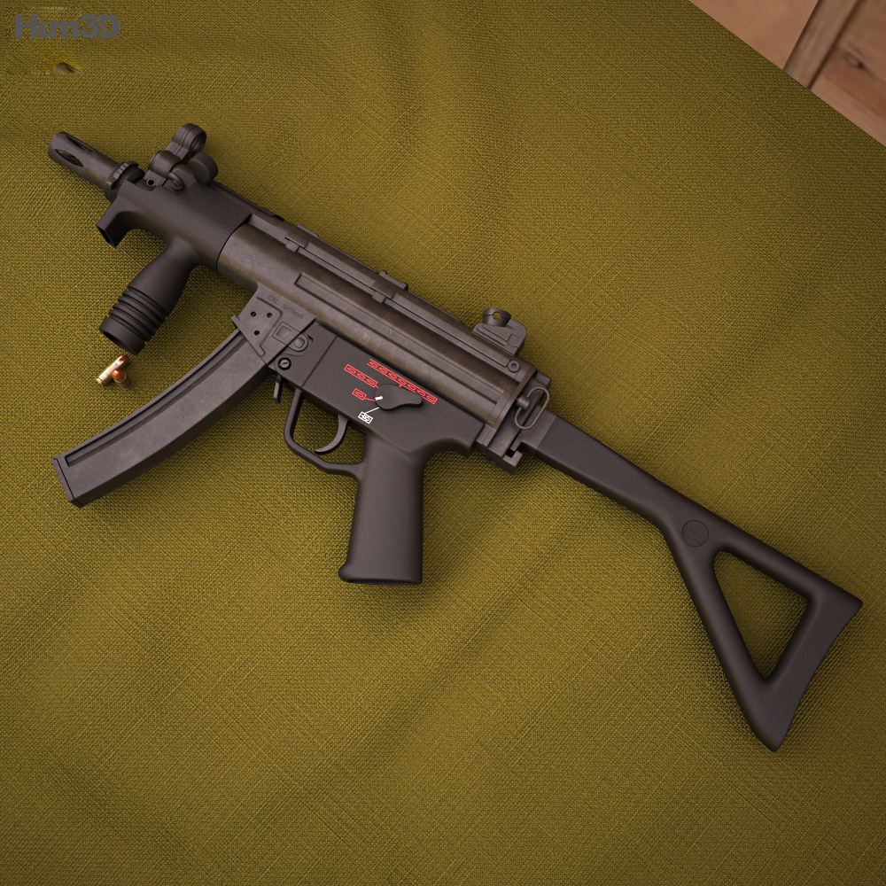 Heckler & Koch MP5K-PDW 3D-Modell