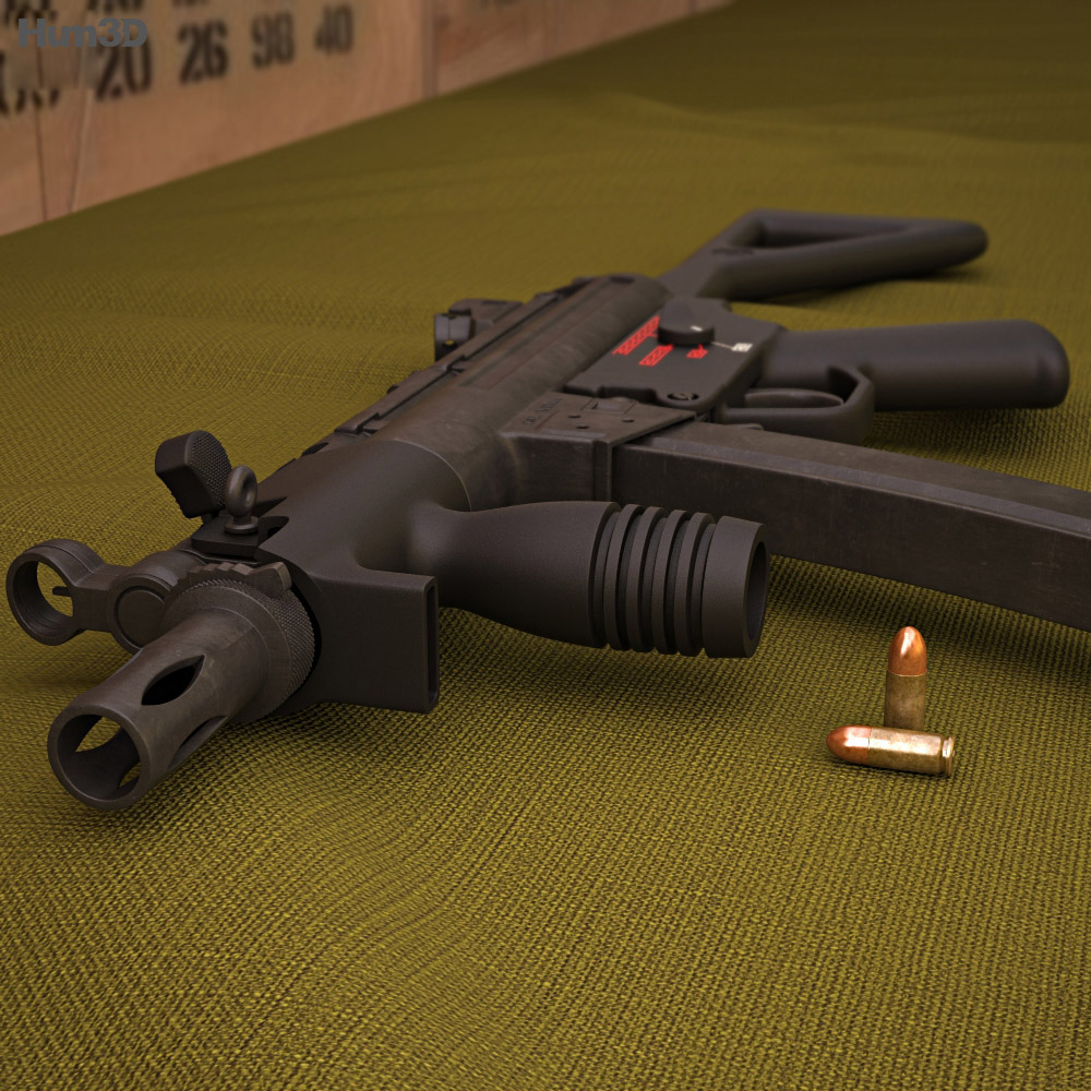 Heckler & Koch MP5K-PDW 3D 모델 