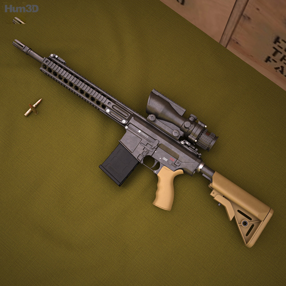 Lmt L129a1 3d Model Weapon On Hum3d