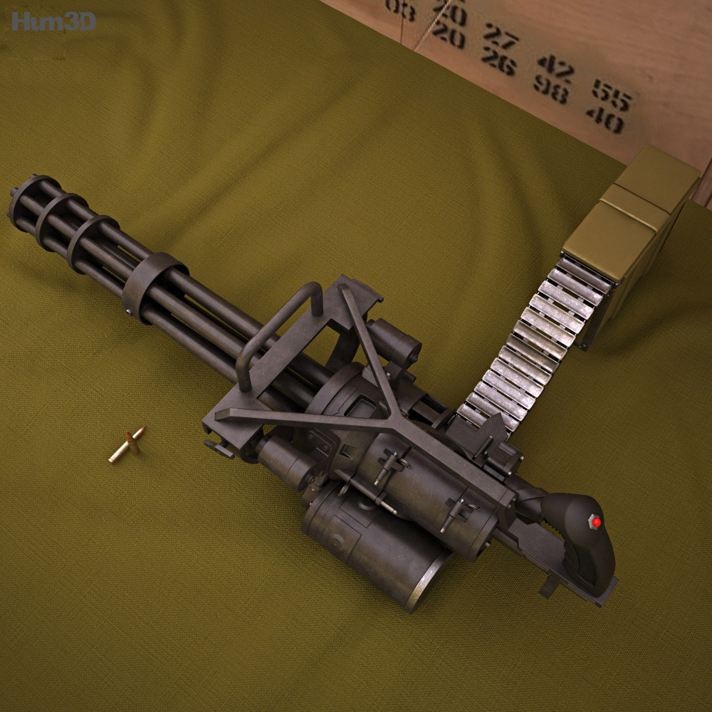 M134 Minigun 3d model