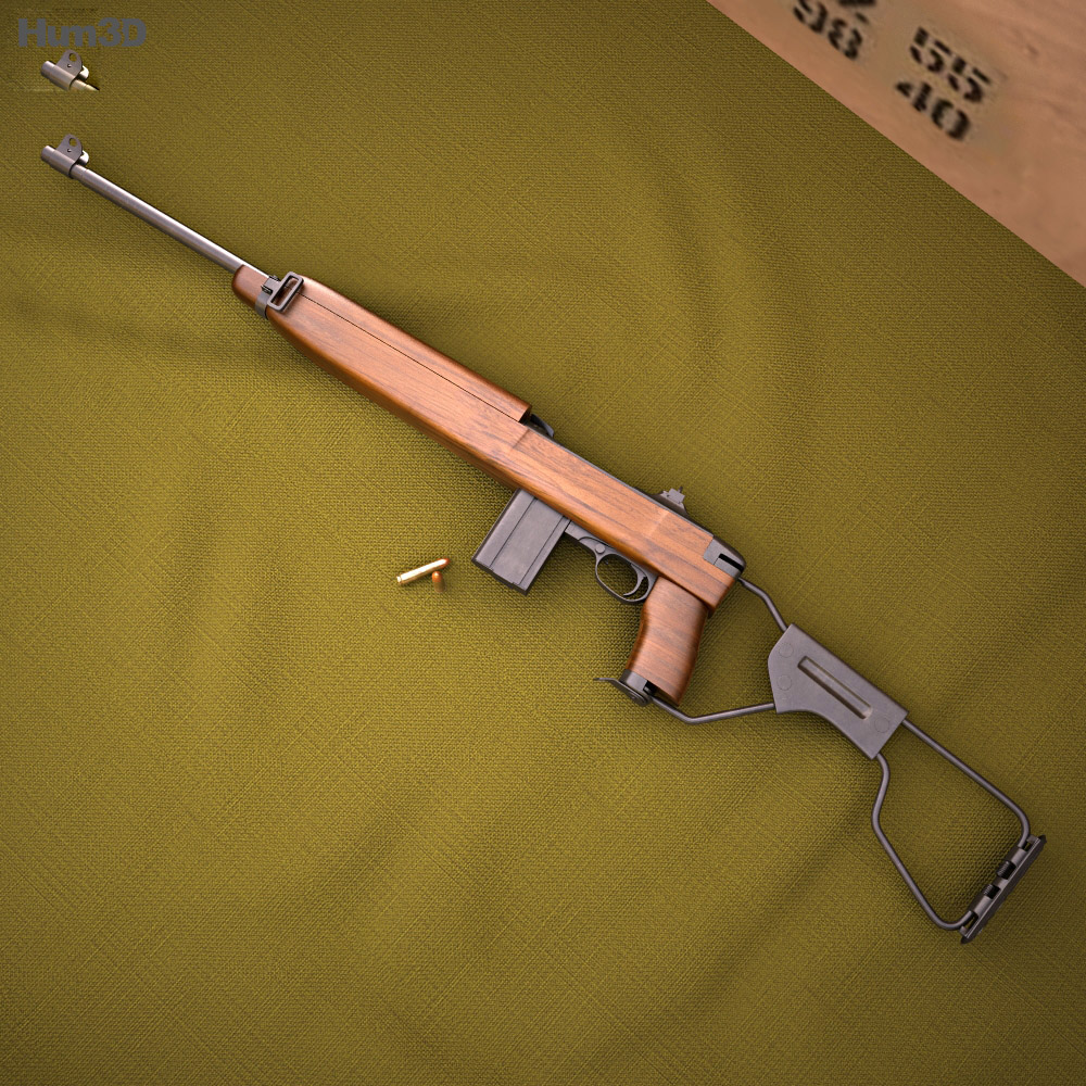 Inland M1A1 Carbine 3Dモデル