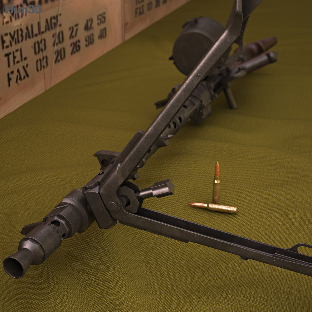 MG34通用機槍 3D模型