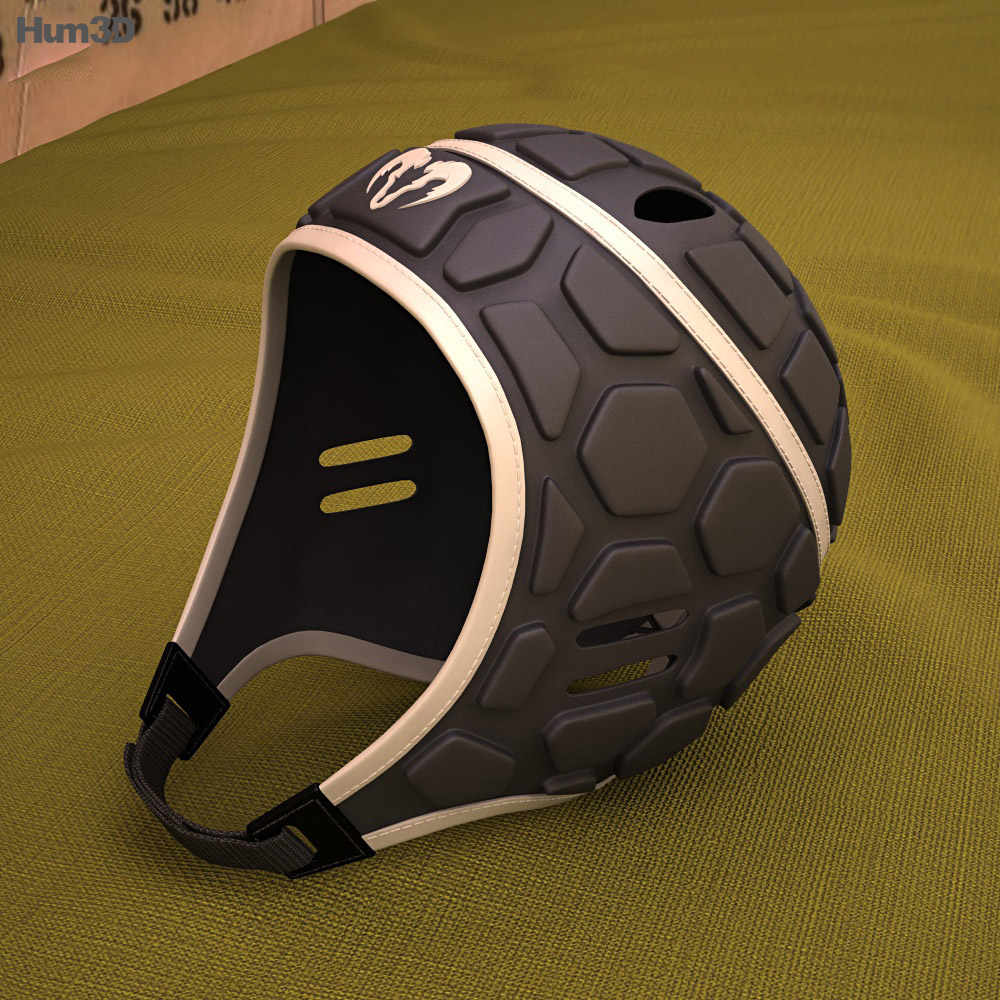 럭비 헬멧 3D 모델 