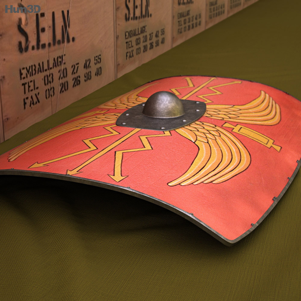 Scutum Roman shield 3d model