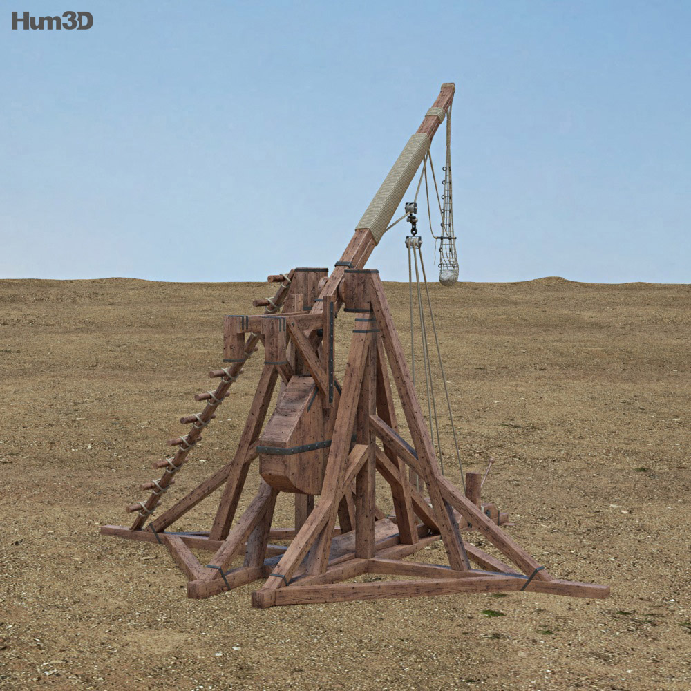 Trebuchet 3d Model Military On Hum3d