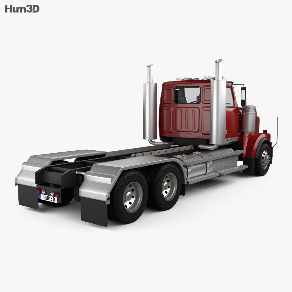 Western Star 4900 EX Tractor Truck 2008 3d model back view