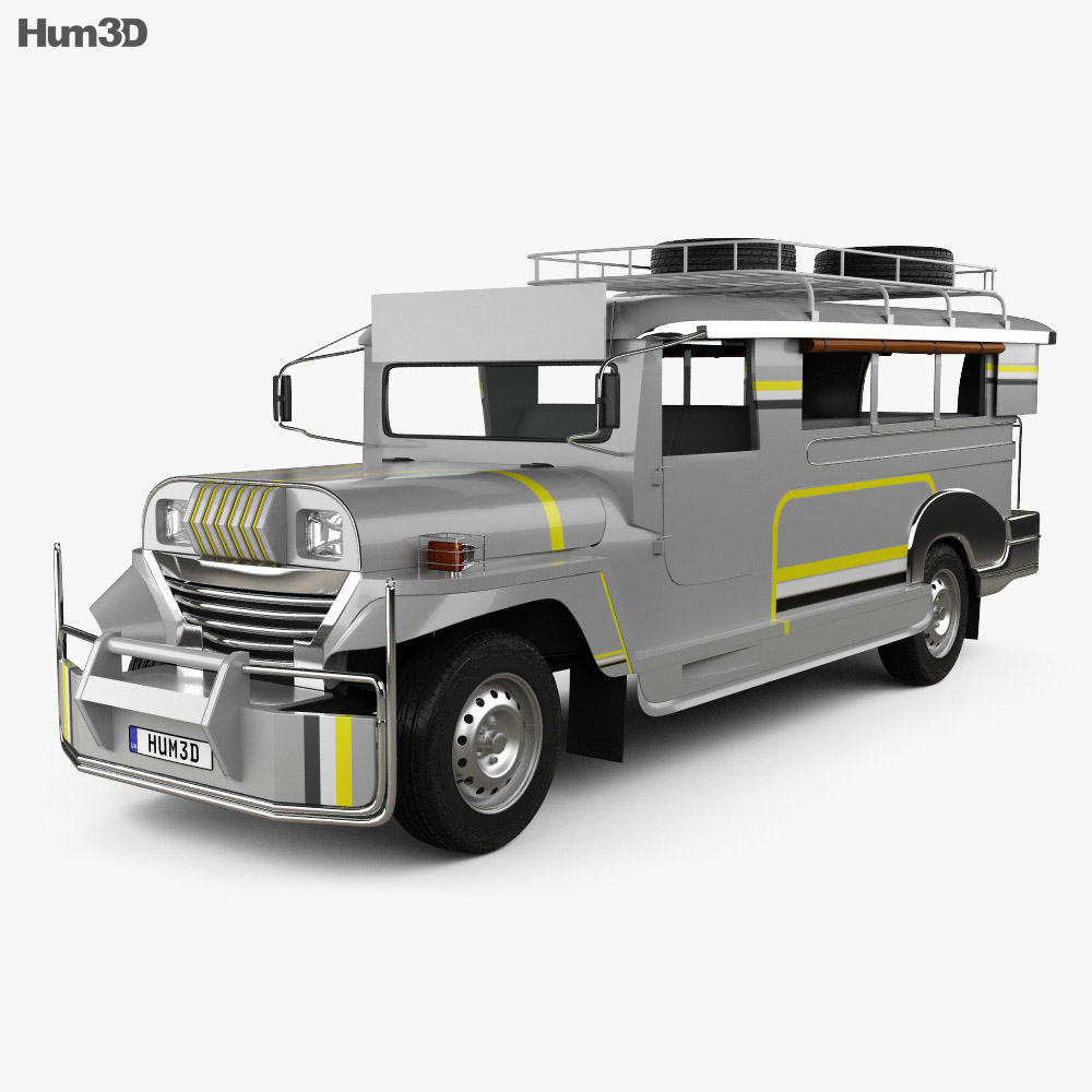Willys Jeepney Philippines 2012 3D-Modell
