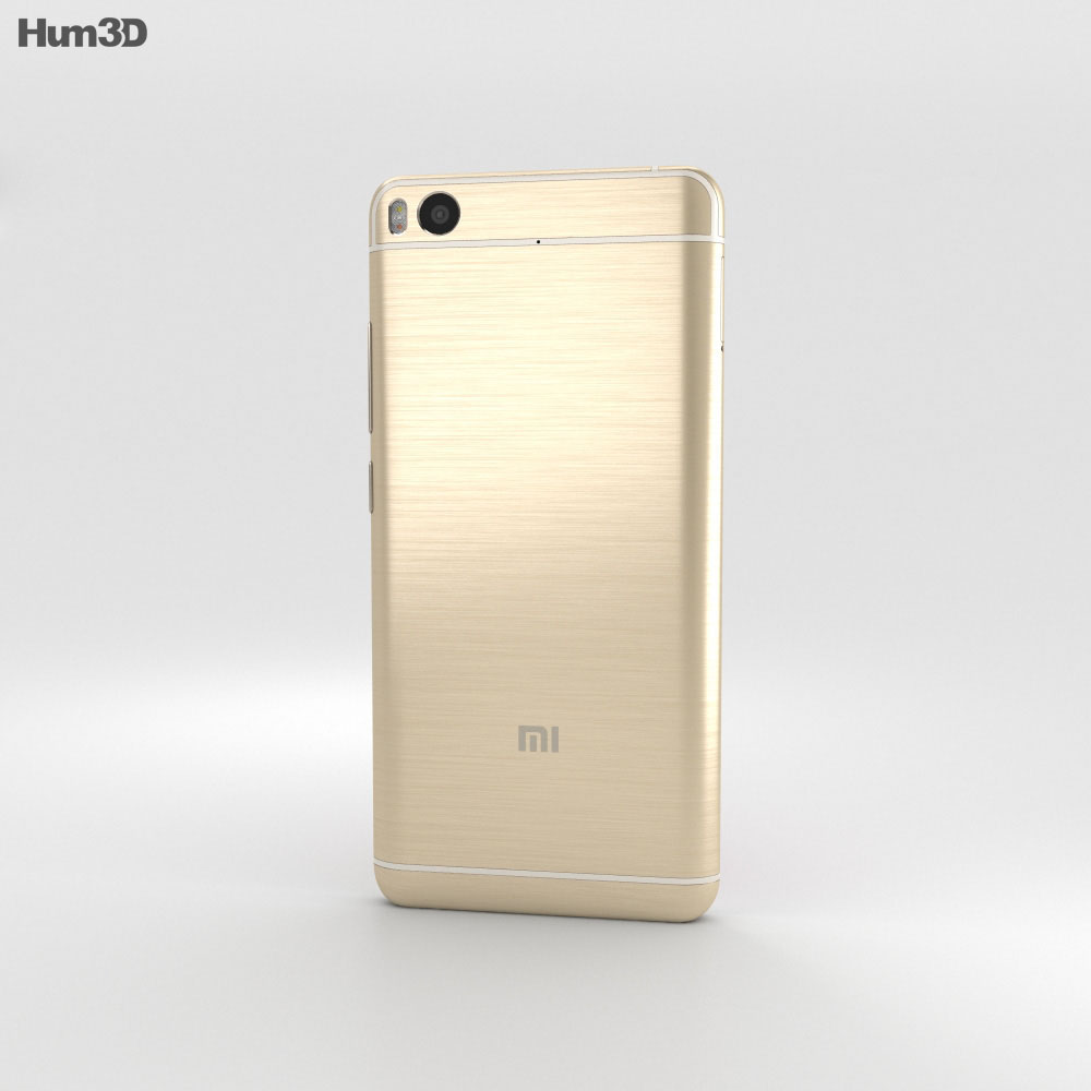 Xiaomi Mi 5s Gold Modelo 3D