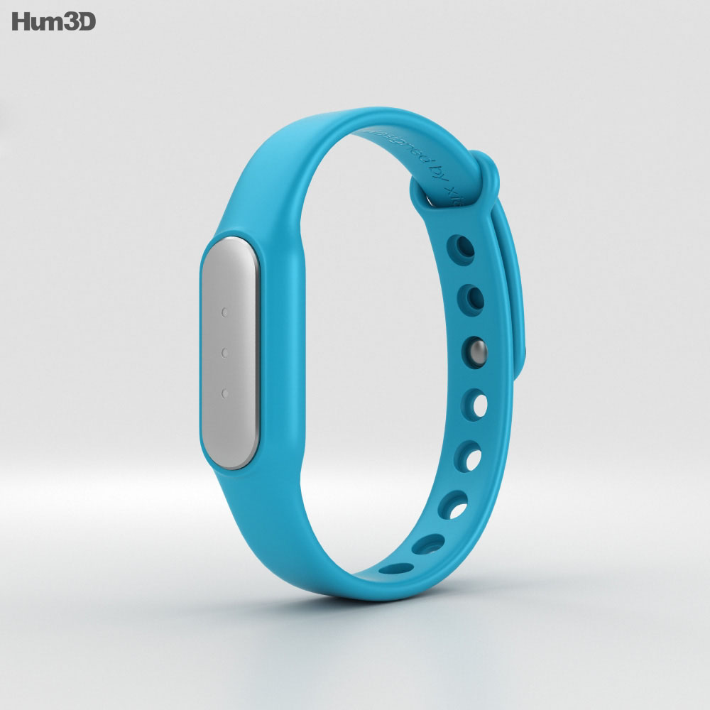 Xiaomi Mi Band Blue 3d model