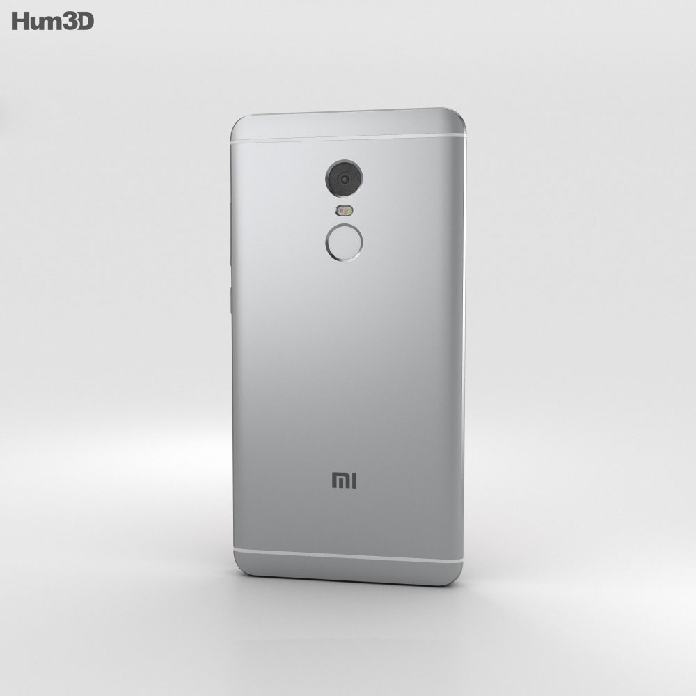  Xiaomi  Redmi Note 4 Gray 3D model  Electronics on Hum3D