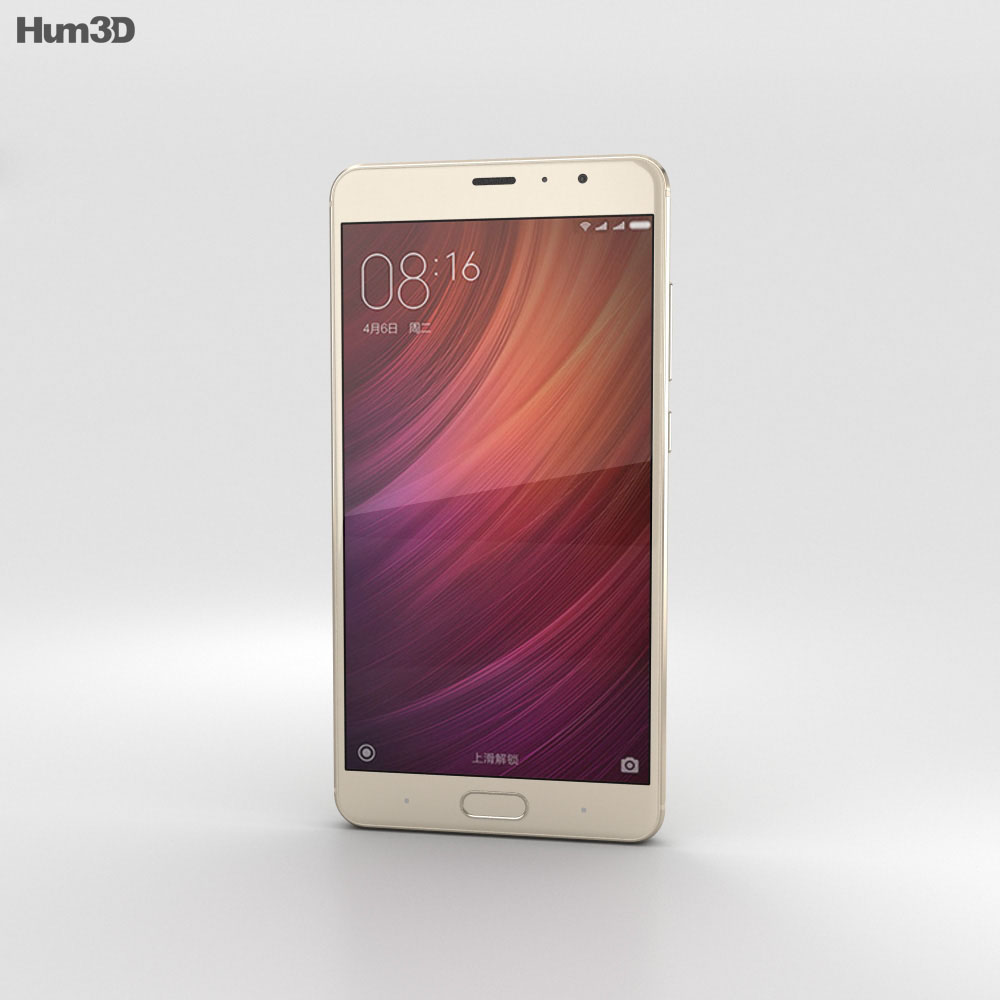 Xiaomi Redmi Pro Gold 3d model