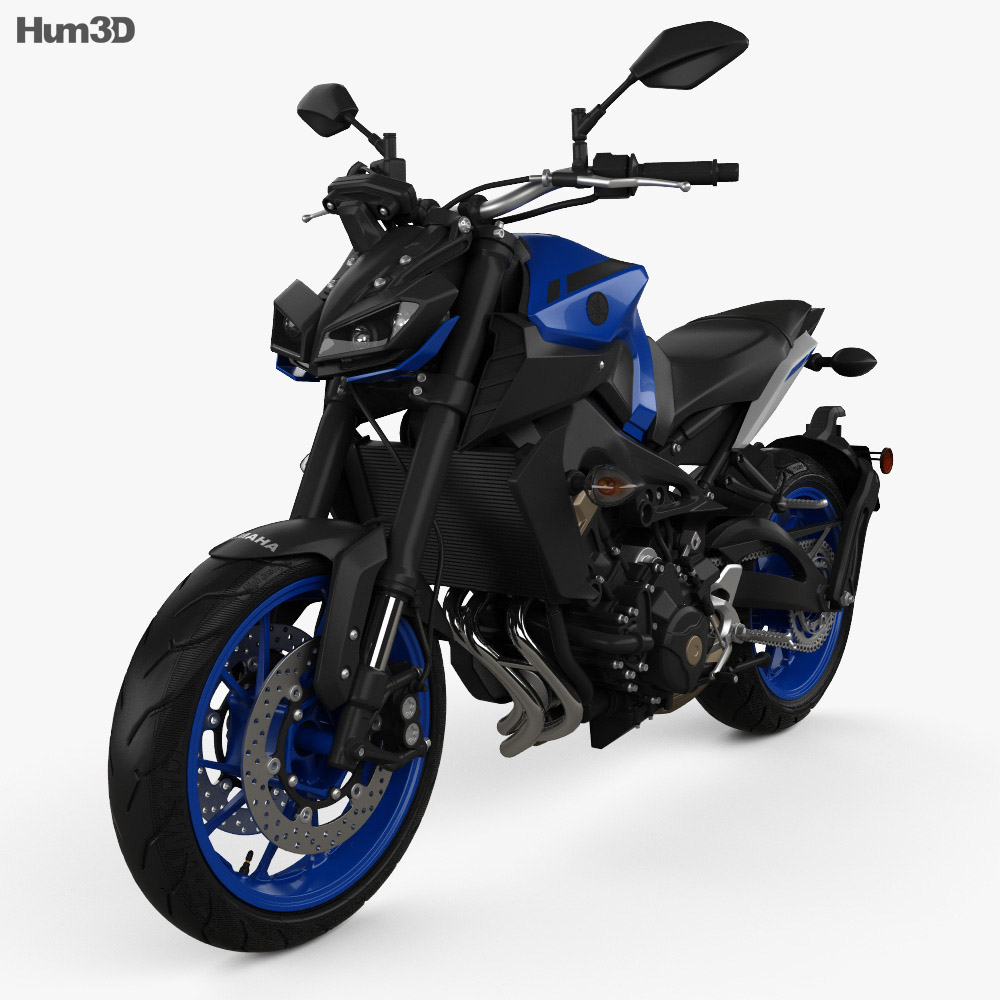 Yamaha MT-09 2017 3D 모델 