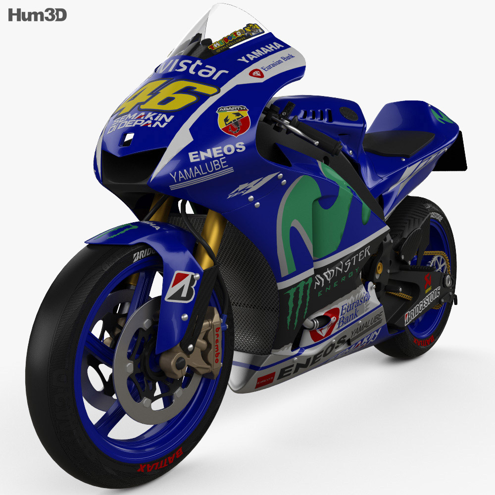 Yamaha YZR-M1 MotoGP 2015 3d model