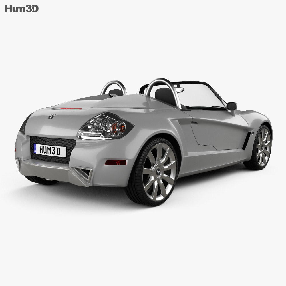 YES! Roadster 3.2 2014 3d model back view