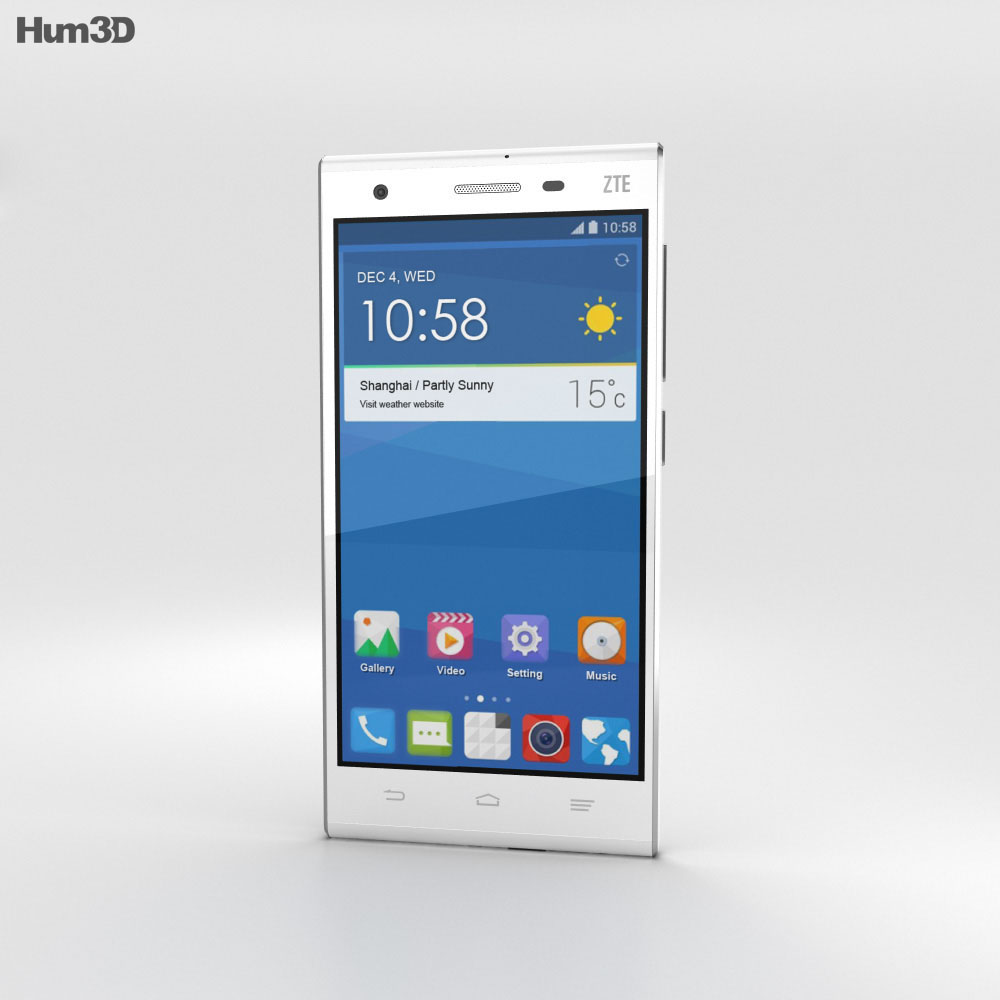 ZTE Star II White 3d model