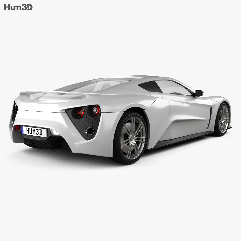 Zenvo ST1 2013 3D model - Vehicles on Hum3D